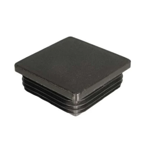 Fyrkantig plastfot svart