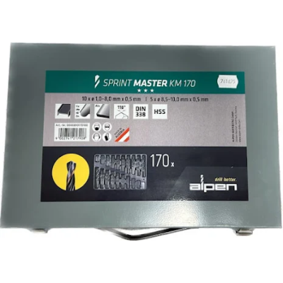 HSS Metallborr Verkstadssats i ett verktygsstål som tål höga temperaturer och lämpar sig mycket väl för borr.