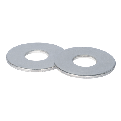 Rostfri Båtbricka A2, i regel så är brickans ytterdiameter skruvens diameter gånger tre.