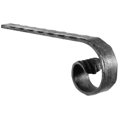 Ledstångsavslut Knorr för Präglad Plattstång